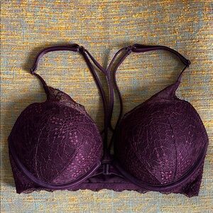 VS Pink front opening push up bra